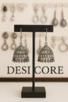 Antique Silver Jhumka Earrings – Traditional Indian Oxidized Jewelry