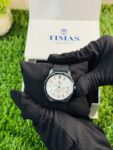 TIMAS Men's Black Magnetic Strap Watch - Sleek & Modern Design