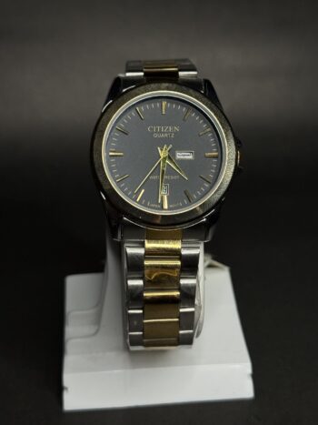 Citizen Dual-Tone Stainless Steel Watch with Arabic Date Display – Men’s Quartz Watch