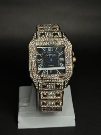 Cartier-Inspired Gold Watch – Karan Aujla Edition (Luxury Men’s Timepiece)