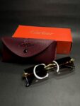 Cartier Gold Rimless Glasses – Luxury Buffalo Horn Style Eyewear for Men | C Décor Inspired