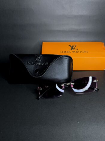 Louis Vuitton Rimless Square Sunglasses – Unisex | Luxury UV Protection Shades